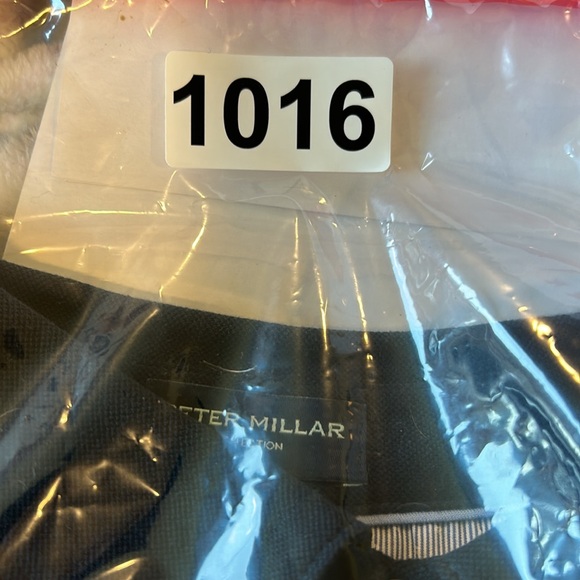 Peter Millar XL Navy Polo Shirt short sleeves, 3 button, Straight Hem 100%Cotton - Picture 7 of 7